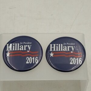 Hillary For President ~‎ 2016 ~Badge Button Pin Political Clinton Democrats